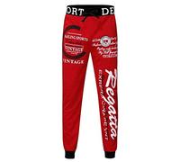 Generisch Leggings Giù A Vita Aperta Liscia Lettera Uomo Stampa Lunga Casual Nastro Estensibile Pantaloni Uomo Abbigliamento Da Ciclismo Uomo, Nero , XXL