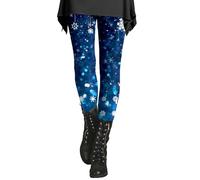 Generisch Leggings sportivi Sequin con borsa morbida e slim Butt per la scuola 7 classe, Blu, 5XL