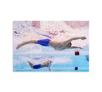 Generisch Leon Marchand - Poster da parete con immagine a olio, 40 x 60 cm