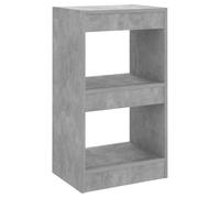 Generisch Libreria divisoria grigio cemento 40 x 30 x 72 cm | Robusta, lavabile con un panno umido, versatile come divisorio, si adatta al corridoio e al soggiorno