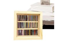 Generisch Libreria in miniatura organizzatore in legno, contenitore decorativo, 12 x 12 cm, per soggiorno, studio e caffè, decorazione per la casa versatile ed ecologica