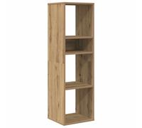Generisch Libreria in rovere Artisan, 34 x 31 x 112 cm, in legno | Parte superiore robusta, resistente all'umidità, facile da pulire, presentazione versatile, supporto da parete incluso