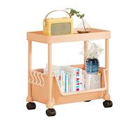 Generisch Libreria mobile - Scaffale da cucina con ruote | Carrello da scrivania mobile | Per interni: casa, bagno, ufficio, scuola, per documenti, libri, DVD, laptop,