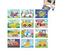 Generisch Libri adesivi in schiuma, fogli di adesivi in età prescolare | Adesivi puzzle fatti a mano gioco Eva | Set di adesivi per bambini, diversi temi per ragazze e in età prescolare