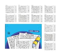 Generisch Libri di lavoro per bambini, gioco di mapping interattivo educativo - Educazione precoce - Per l'asilo scuola materna, viaggi, vacanze, compleanno, Natale