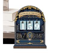 Generisch Libro Contatore Scudo | Books Read This Year Piano Segno Per Libri Letti Lettura Tracker Scudo | Per Casa Biblioteca Classi Ufficio Studio Camera Camera Libreria