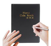 Generisch Libro da collezione di monete, espositore per denaro | Libro portamonete per lezioni di storia, progetto scolastico, mostra musei, compleanno, Natale, pensionamento