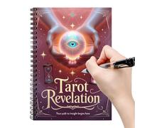 Generisch Libro dei tarocchi, organizer per diario A5, 50 pagine con guida ai tarocchi, adatto per ufficio, donne, uomini, principianti, Halloween, meditazione e apprendimento