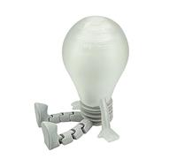 Generisch Light Bulb Figurines - Glow-in-The-Dark, Posable Collectible Ornaments, 3D Stampato Creative Desk and Home Office Decoration, Small Decorative Figures for Display, or Collection, 5 x 6,68 cm