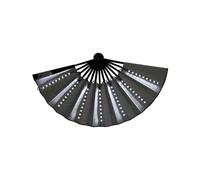 Generisch Light Up Folding Fan, LED Hand for Dancing, Stage Performance Props to Wedding, Night Club, Hot Weather Cooling Tools, Portable and Stylish Events, Feste