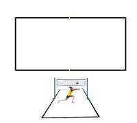 Generisch Linee per pallavolo per prato e sabbia | Linee di confine campo da gioco | Set di corde di marcatura visibile per picnic, campeggio, , prato, giardino