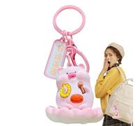 Generisch Llavero Animal - Llavero Animal Lindo | Llavero de muñeca con asiento giratorio de flores | Lindo colgante para bolso | decoración de mochila de la suerte para niños y niñas, Good Luck