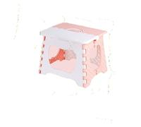 Generisch Lo sgabello basso for la casa, il cambio quotidiano delle scarpe, piccolo tavolo pieghevole da pesca e comodo(ZDD Pink L2 A5)