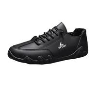 Generisch Loafer - Scarpe da donna estive a piedi nudi, traspiranti, leggere, in tinta unita, con suola morbida, ammortizzante, per attività all'aria aperta, con lacci, 38-41,5 EU, Nero , 41.5 EU
