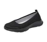 Generisch Loafer - Scarpe da donna in tessuto estivo, traspiranti, leggere, tinta unita, suola spessa, ammortizzanti, antiscivolo, per il tempo libero, per attività all'aria aperta, corsa, allenamento