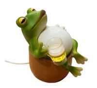 Generisch - Luce notturna ornamentale - Graziosa lampada a rana per bambini, divertente lampada da comodino | Luce notturna con beve birra, per camera da letto, cameretta dei bambini, casa dei bambini