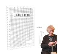 Generisch macramè Table Kit - Tovaglietta con Pin e turs A, Ideale per i Principianti, Resistente Tavolo da Lavoro per progetti creativi, bracciali, Nodi Decorativi e Artigianali