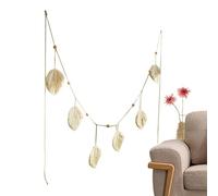 Generisch MACRame Wall Hanging - Macrame Kit | Boho Makrame Wall Art Foglie | Sfondo moderno in cotone | Bohemian fatto a mano, decorazioni per la casa
