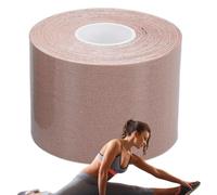 Generisch Magic Tape - Fascia per ridurre il grasso della pancia, corpetto della vita, fascia dimagrante, traspirante, 5 m, per braccia, vita, addome, cosce, color carne, B