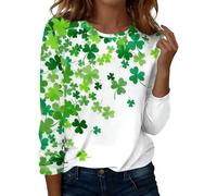 Generisch Maglia a maniche lunghe con stampa digitale di carnevale per un'eleganza alla moda e comoda nella vita quotidiana, verde, L