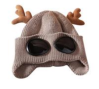 Generisch Maglia per le donne Cappelli invernali oversize Chunky per gli uomini Caldo spessore Cappello da sci Papillon, b, Taglia unica