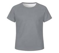 Generisch Maglietta a maniche lunghe per ragazzi come comoda camicia per il tempo libero nella vita di tutti i giorni, grigio., 3-4 Anni