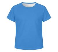 Generisch Maglietta a maniche lunghe per ragazzi come comoda camicia per il tempo libero nella vita di tutti i giorni, Celeste., 5-6 Anni