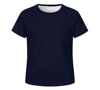 Generisch Maglietta a maniche lunghe per ragazzi come comoda camicia per il tempo libero nella vita di tutti i giorni, Blu marino, 5-6 Anni