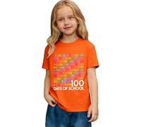 Generisch Maglietta da gioco dinamica per bambini, con motivo di inizio della scuola, in cotone, per il tempo libero, per la classe, per l'apprendimento, design moderno e streetwear