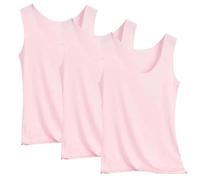 Generisch Maglietta da jogging da donna, 3 pezzi, per indossare una camicia di base, colore rosso, Colore: rosa., 4XL