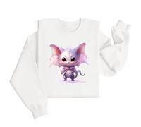 Generisch Maglione da donna Halloween Carnevale Costume Autunno Inverno Felpa per Donna Allissanti Maglione Elegante Halloween Party Maglietta a maniche lunghe, bianco, XXL