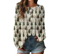 Generisch Maglione da donna oversize, maniche a pipistrello, colore patchwork, maglione invernale con scollo rotondo, felpa a coste, elegante maglione invernale a maglia grossa, casual, a maniche