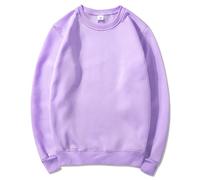 Generisch Maglione da uomo senza cappuccio, felpa da uomo, nero, XXL, girocollo, tinta unita, da jogging, classico, a maniche lunghe, casual, comodo e caldo, oro rosa., 3XL