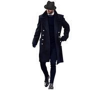 Generisch Maglione felpa cappotto invernale giacca artificiale da uomo della versione calda moda cappotto di lana per uomo giacche di lana colletto da uomo Trench Double giacca invernale da uomo con