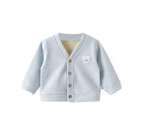 Generisch Maglione per bambini Plus caldo stile straniero, camicia primavera e autunno senza, e maglione invernale per uomini e bambini, Blu, 3-6 Monate