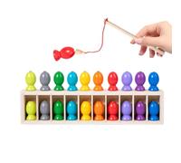 Generisch Magnetic Fishing Game - Gioco di per bambini, attività interattiva in legno educativo per viaggiare in ambienti chiusi, in classe, feste in spiaggia, per i bambini
