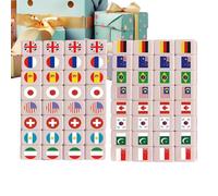 Generisch Mahjong Set | Gioco interattivo Mahjong - Bandiere nazionali | Per adolescenti adolescenti famiglia amici uomini donne ragazze riunioni sciolte vacanze scolastiche