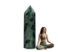 Generisch Malachite Colonna Cristallo - Cristallo grezzo Oggetto Decorativo | Decorazione Da Tavolo Per Soggiorno Camera Da Letto Studio Vetrine