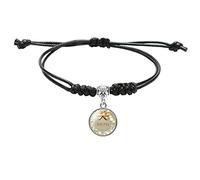 Generisch Mamie - Bracciale con anelli e percorsi regolabile, ciondolo in braccialetto per festa della mamma, regalo piccolo bracciale gioielli da uomo, Taglia unica, Metallo