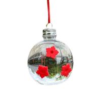 Generisch Mangiatoia per uccelli, decorazione a forma di lampadina, mangiatoia per uccelli con tre aperture, adatta per giardino, terrazza, cortile, balcone,