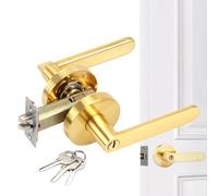 Generisch Maniglia per porta con leva - maniglie moderne in oro per porte interne, raccordi resistenti ai graffi per abitazioni private, commerciali, alberghi