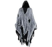 Generisch Mantello, costume per Halloween, costume da scheletro, ideale per stanza misteriosa e giochi di ruolo, accessori perfetti per travestimenti