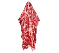 Generisch Mantello di Halloween per cosplay, mantello leggero per feste e teatro, mantello unisex per eventi di Halloween e spettacoli teatrali (C, 150 x 145 cm)
