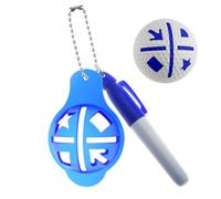 Generisch Marcatori da golf, stencil di allineamento a forma di cappello, strumento per tracciare le palline da golf per il putting, per giocatori, uomini, donne, tornei, piazze, putting, verde