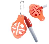 Generisch Marcatori per palline da golf, stencil di allineamento riutilizzabili, modello di marcatura per linee aeree della palla, per giocatori, uomini, donne, tornei, piazze, putting, campo di guida