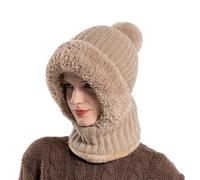 Generisch Maschera con cappuccio per ciclismo | Corda per condizioni climatiche fredde - Cappello invernale con foulard | Per viaggi avventure e pendolarismo escursionismo sci compleanno e San