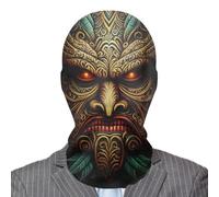 Generisch Maschera fantasma spaventosa, maschera fantasma di Halloween, maschera horror Evil Ghost Mesh con design traspirante | Copertura per il viso elastica spaventosa e divertente per feste in