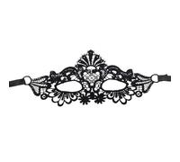 Generisch Maschera in pizzo da donna, non formata, per adulti, per spettacoli di danza, carnevale, accessorio per feste (rosso anguria, taglia unica)