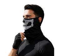 Generisch Maschera per il viso a forma di teschio, protezione per la testa | Scaldacollo per moto, ciclisti, motociclisti, corridori, triatleti, escursionisti, campeggio, lunghi viaggi quotidiani e