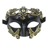 Generisch Maschera per occhi per giochi di ruolo e carnevale | Maschera con elastici neri per Halloween, stile antico, per bar, danza, sfilate di moda, eventi in costume, uomo e donna